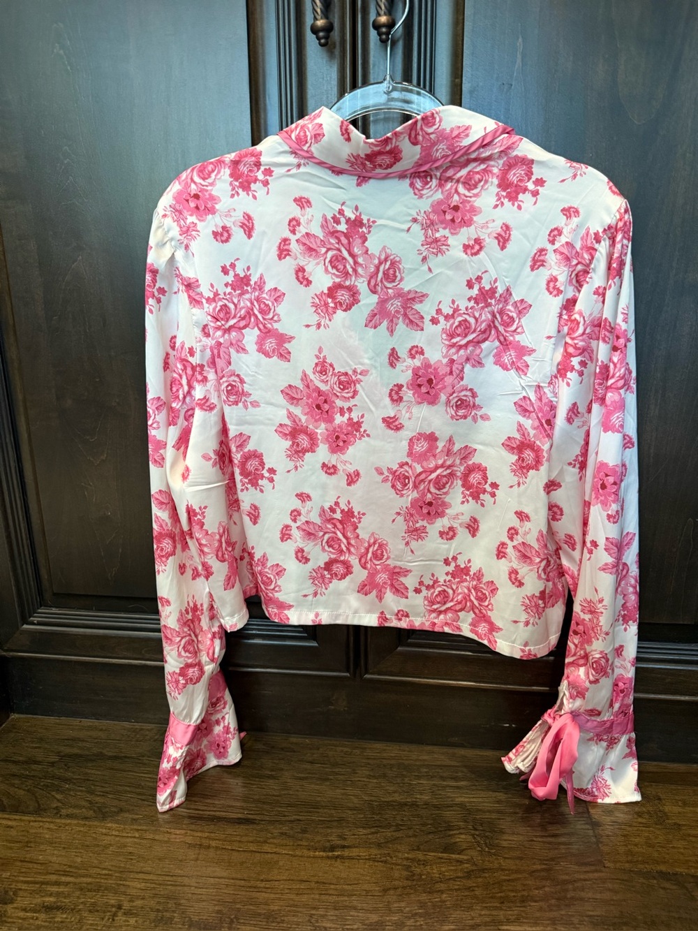 Beach Riot Pink Floral Satin Pajama Set - Picture 10 of 13